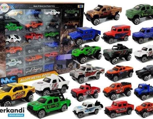 Set Geländewagen Jeep Cars verschiedene Farben 20 Stück