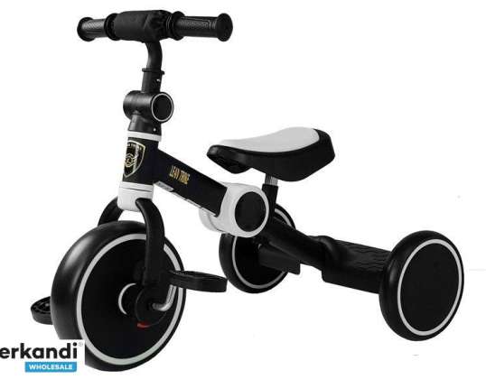 Pedal Bike Balance Triciclo Blanco y Negro