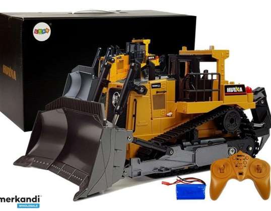 Bulldoser bulldoser fjernstyrt 2.4G 1:16 Huina bevegelig bøtte
