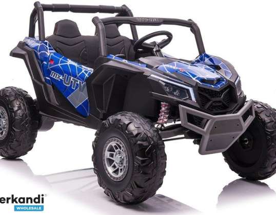 Battery Operated Car Buggy UTV MX Blue Spider Paint