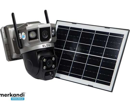 78 666# Puhalluskamera 4G PTZ 6MP H 396 AOV Duallens Solar Akulla