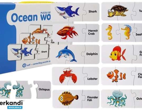 Puzzle educativo Ocean World Puzzle 10 collegamenti