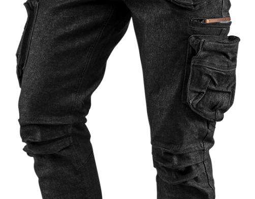 5-Pocket Work Pants DENIM Black Size S