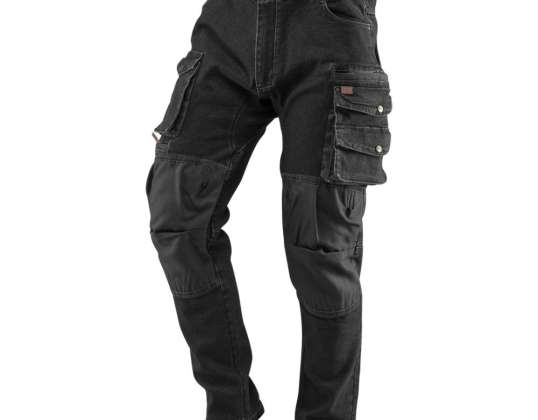 Arbeitshose DENIM schwarz Größe XXXL