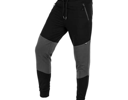 Comfort-housut musta-harmaa koko XXXL