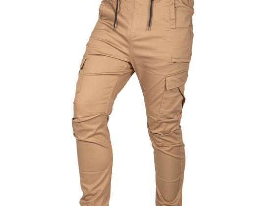 Рабочие брюки OUTDOOR. тип джоггеры. бежевые. размер XXXL
