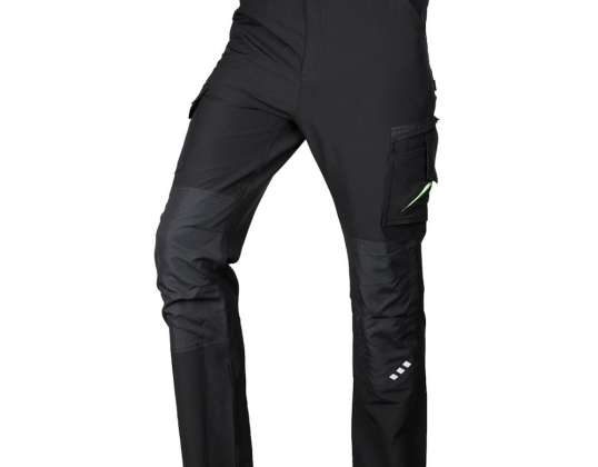 Work Pants Mix&amp;Match. 4-way stretch. black-green. size M