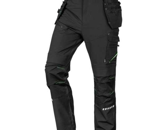 Pantalons de travail Mix&amp;Match. 4 way stretch. avec holsters. Cordura. noirs. taille XXL