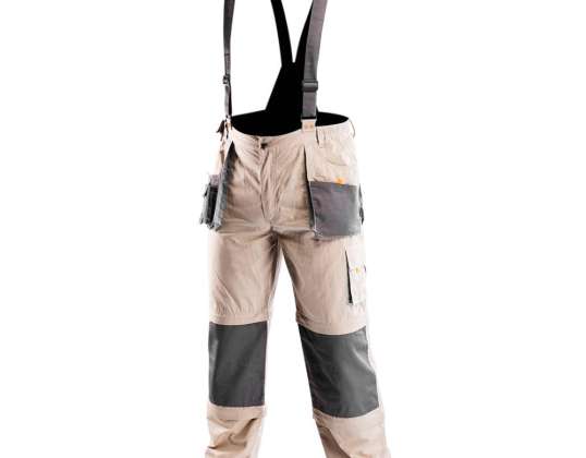 Pantalons de travail avec bretelles 6 en 1 COTTON taille LD/54