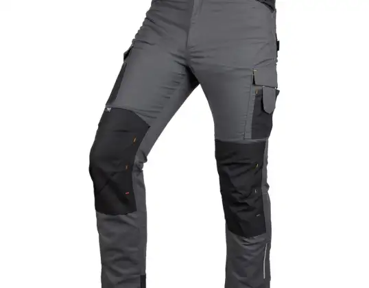 Mix&Match Arbeitshose. Leinwand. Cordura-Verstärkungen. grau schwarz. Größe XS