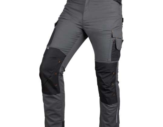 Mix&Match werkbroeken. Canvas. Cordura verstevigingen. grijszwart. maat XXXL