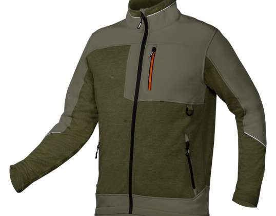 Softshellová mikina OUTDOOR zelená velikost XL