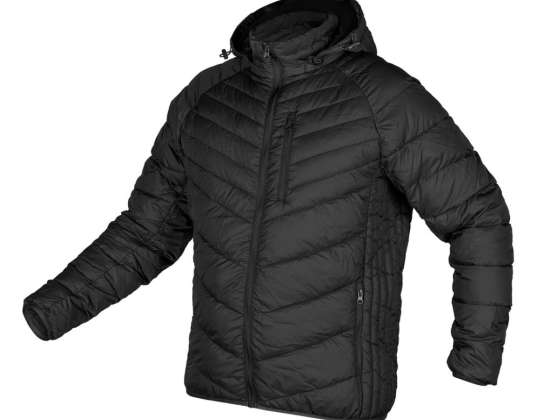Striukė Mix&amp;Match. siuvinėjama. pūkinė. lengva. juoda. XL dydis