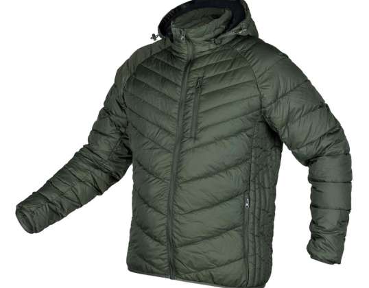 Jacke Mix&amp;Match. Steppjacke. Daunenjacke. Leicht. Olivschwarz. Größe L
