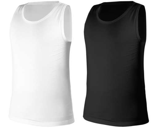 T-Shirt im 2er-Pack. Weiß. Schwarz. Größe XXL