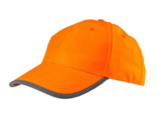Orangefarbener Arbeitshut. Glatt