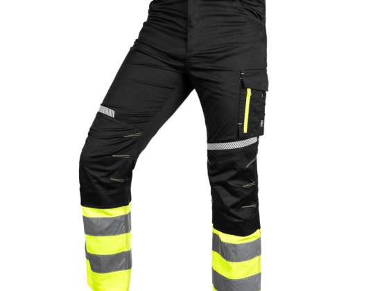 Warnschutzhose. schwarz und gelb. Größe XXL