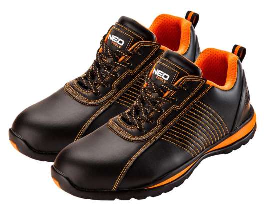 Sapatos de trabalho de couro SB. biqueira de aço. tamanho 47