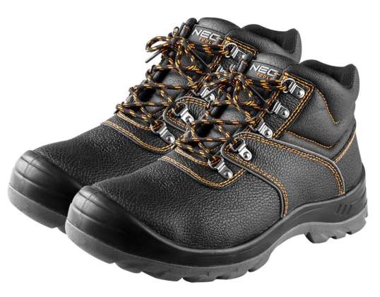 Botas de couro S3 SRC. biqueira de aço. palmilha de aço à prova de perfuração. tamanho 42