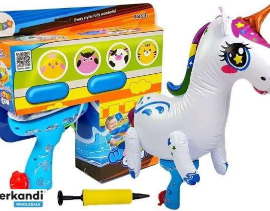 Große aufblasbare Wasserpistole Einhorn