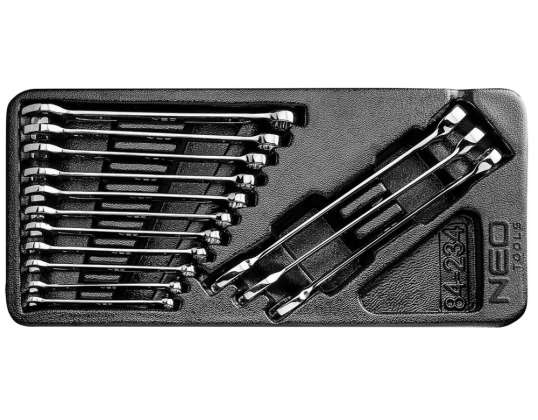 Open and Ring Wrenches 6 19 mm. set 14 pcs.. insert