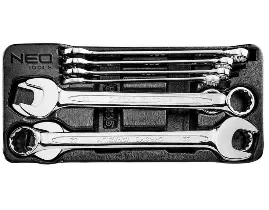 Flat and Ring Wrench Set 20 32 mm. 8 pcs. Insert