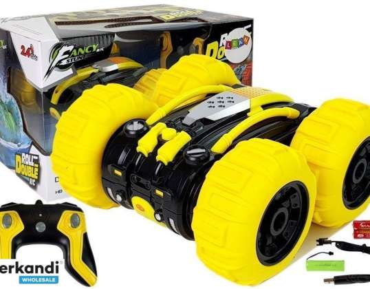 Amphibious Double-Sided Remote Controlled Yellow 1:24