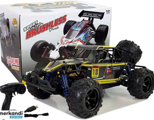 Kauko-ohjain Maastorattaat 1:18 Keltainen ENOZE 9303E 45 km/h