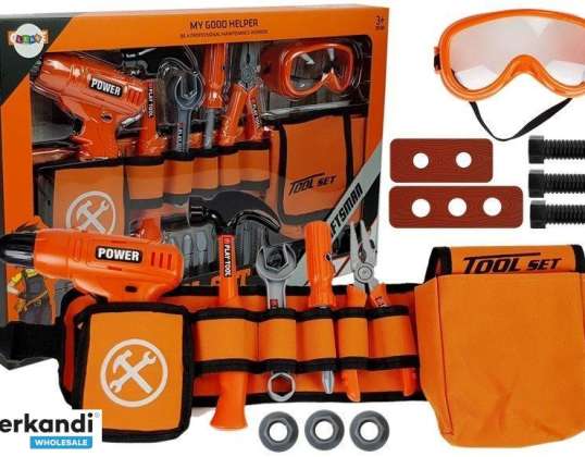 Kit de bricolaje Herramientas de correa Taladro Tornillos Alicates Martillo