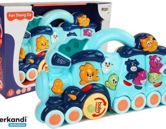 Interactief speelgoed voor kinderen Locomotief Animal Sounds Sound Blue