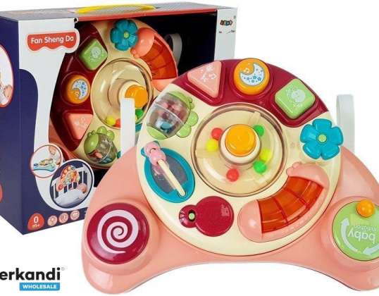 Interaktives Panel Baby Spielzeug Musik Tier Geräusche Rosa