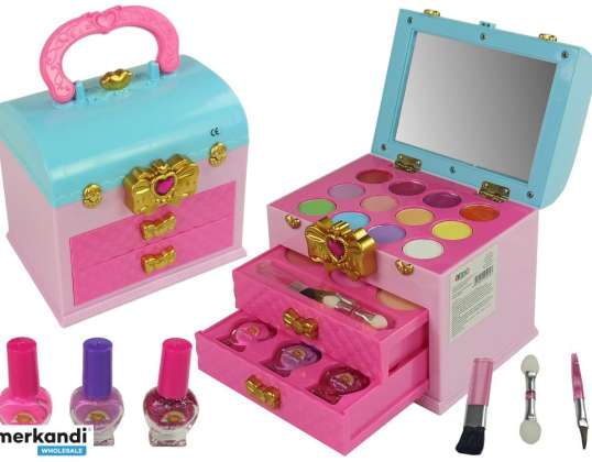 Set de Beauté Maquillage Coiffeuse Nœud Rose