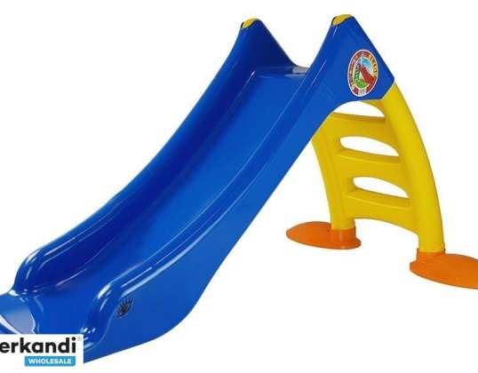 Tuinglijbaan met ladder voor kinderen 424 blauw-geel