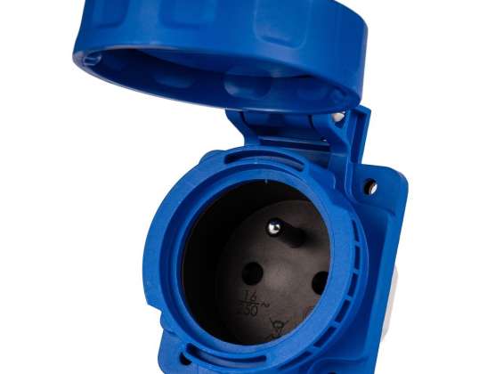 Panelek csatlakozó 2P Z. 16A. 230 VAC. IP68