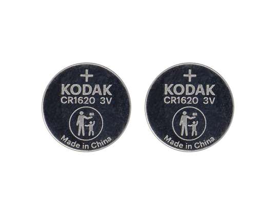 Kodak Max lithium batterij CR1620. 2 st.
