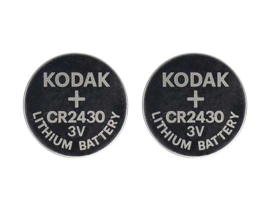 Batterijen Kodak Max lithium CR2430. 2 stuks.