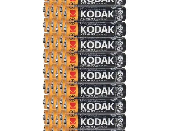 Kodak XTRALIFE Alkaline AAA LR03 Battery. 60pcs.