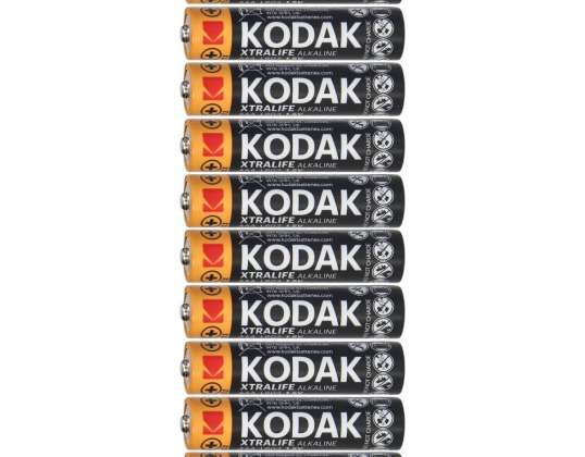Kodak XTRALIFE Alkaline AAA LR03 batterijen. 5 5 stuks.