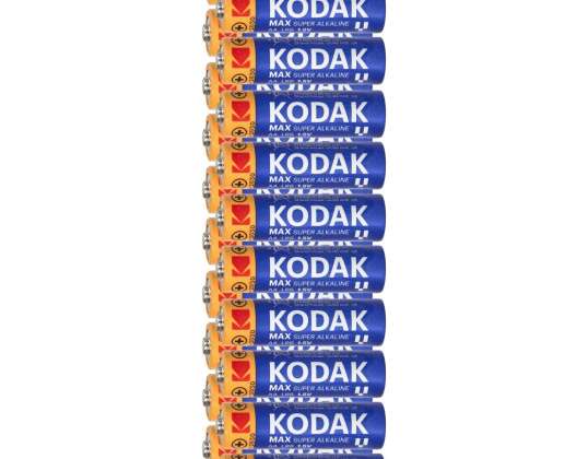 Piles Kodak MAX Alcalines AA LR6. 10 pièces. film
