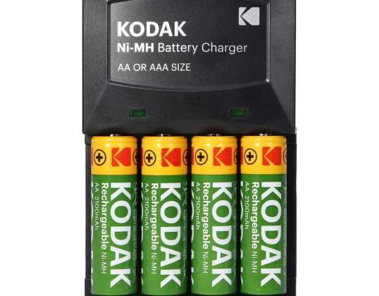 Lader Kodak K620. 4xAA eller AAA   4 stk. AA 2100mAh