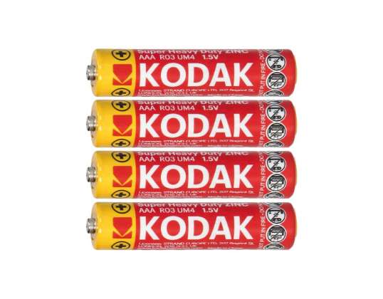 Batteries Kodak ZINC Super Heavy Duty AAA LR03. 4 pcs.