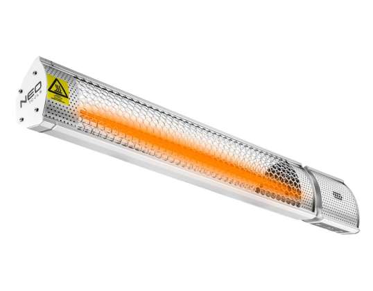 Infrarotstrahler 2000W IP55 goldene Halogenlampe mit Fernbedienung 2 Leistungsstufen
