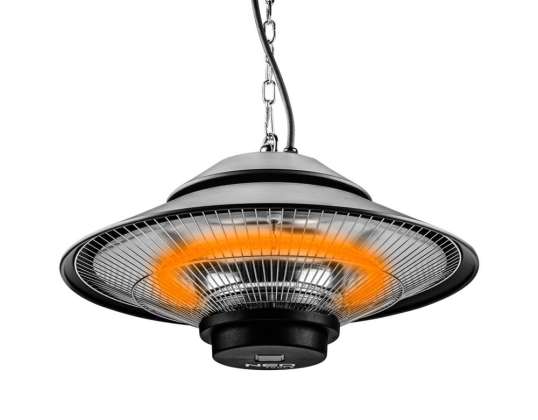 1500W  Decken  Infrarotstrahler  IP44  mit  Fernbedienung
