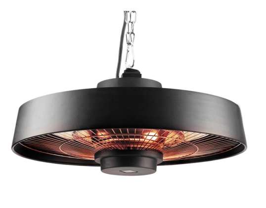 Takvarmer 2000W. aluminium. med fjernkontroll. bryter. halogenlampe varmeelement