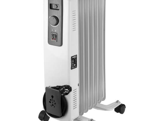 Ölradiator 1500W 7 Finnen