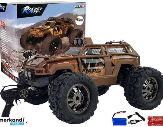 Offroad-Fernbedienungs-Rallyeauto Braun 2.4G 1:18 35 km/h Geschwindigkeitsregelung