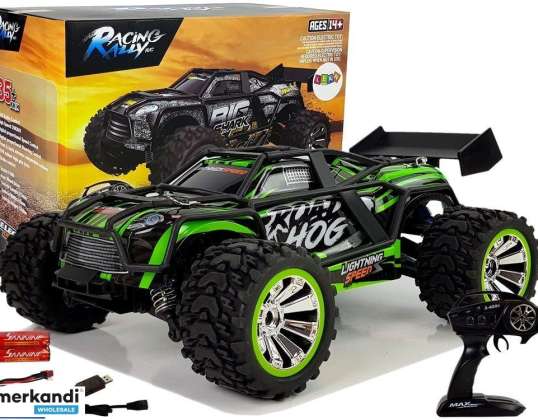 Auto Off Road Remote Control Verde 2.4G 1:18 35km/h Control de Velocidad