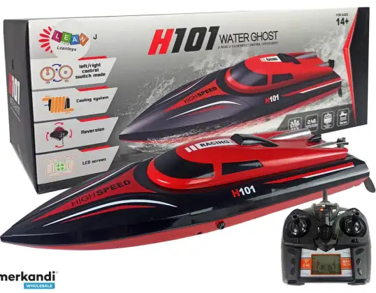Fjernstyrt motorbåt H101 Rød 1:48 2,4G 35 km/t
