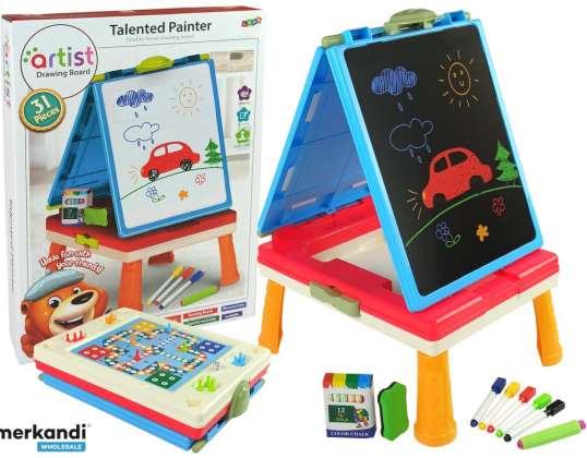 3in1 Magnetic Chalk Board. Gaming Table Blue