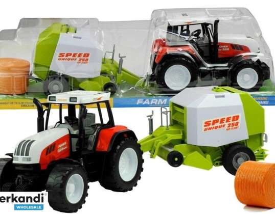 Liels traktors ar mašīnu 3 modeļi Kustīgās daļas 65 cm